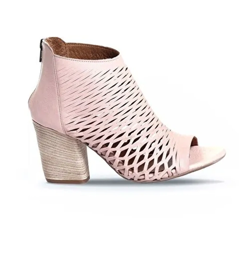 Bueno Shoes Pudra Deri Kadın Topuklu Sandalet 01wl3700 - Görsel 1