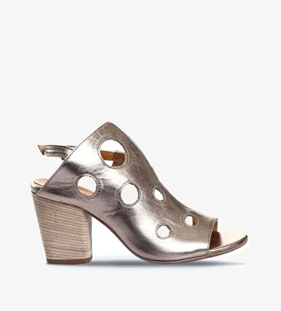 Bueno Shoes Vizon Deri Kadın Topuklu Sandalet 01wl3704 - Görsel 1