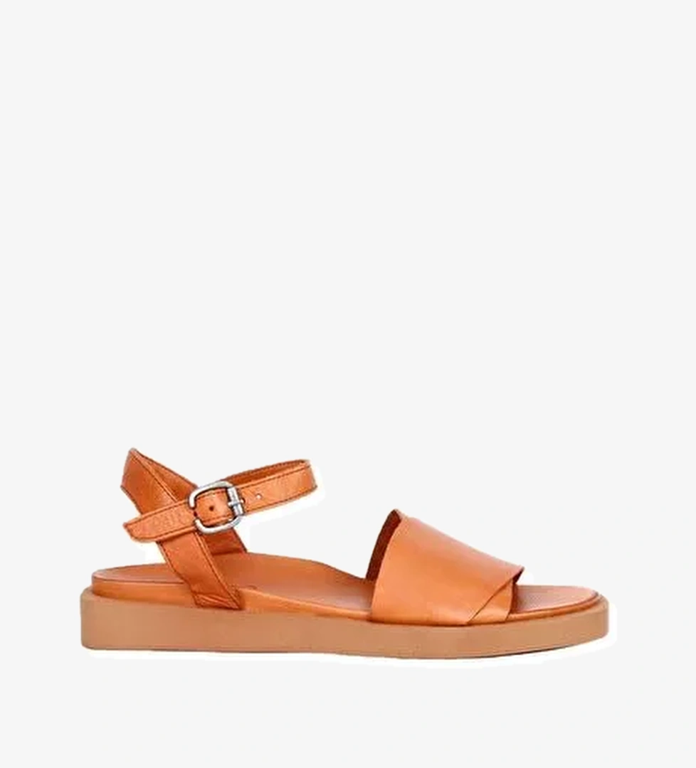 Bueno Shoes Taba Deri Kadın Sandalet 01wq9102 - Görsel 1