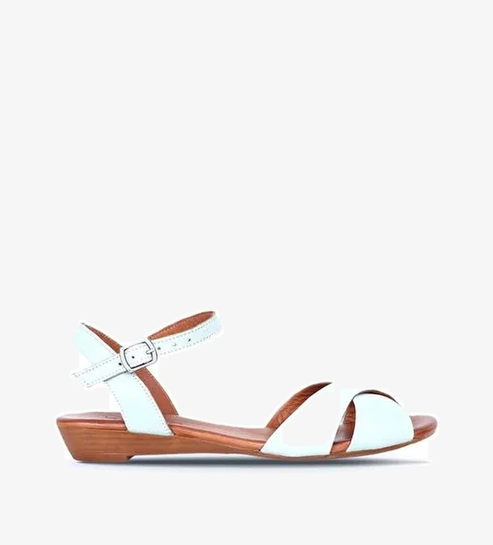 Bueno Shoes Turkuaz Deri Kadın Sandalet 01wn3808 - Görsel 1