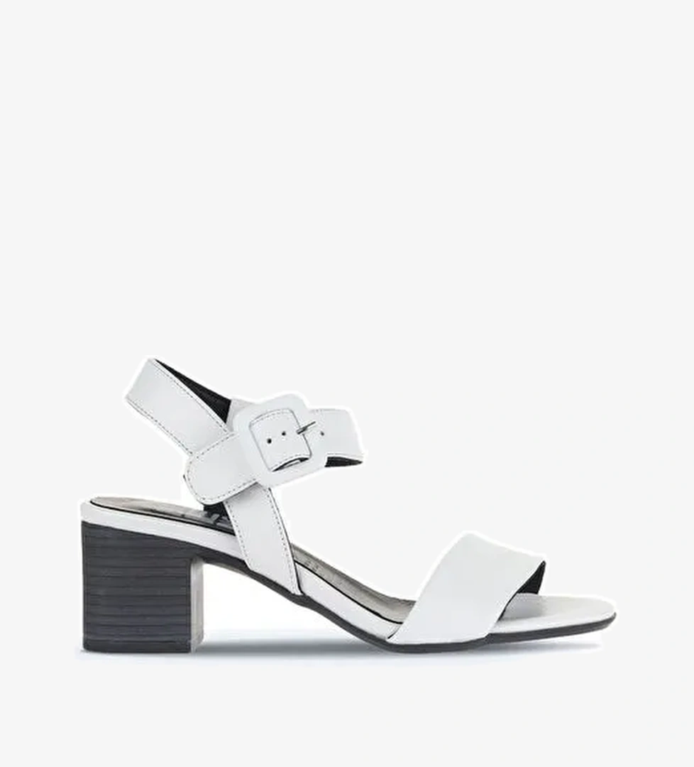 Bueno Shoes Beyaz Deri Kadın Topuklu Ayakkabı 01wa2805 - Görsel 1