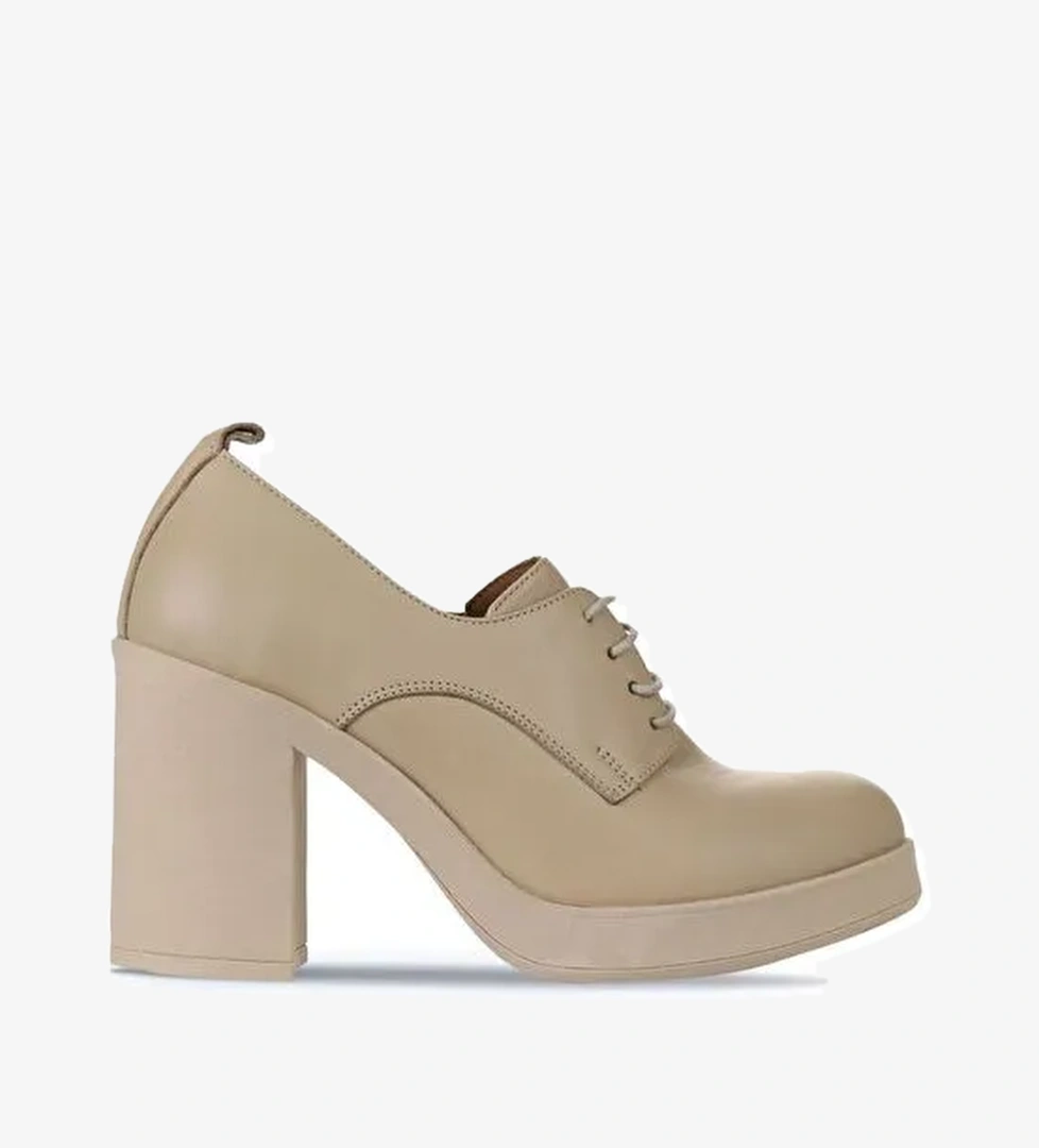 Bueno Shoes Vizon Deri Kadın Topuklu Ayakkabı 01wz3200 - Görsel 1