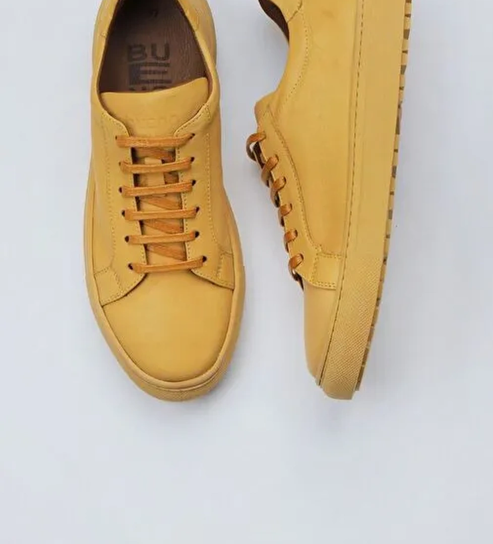 Bueno Shoes Sarı Deri Kadın Günlük Ayakkabı 01wz7701 - Görsel 1