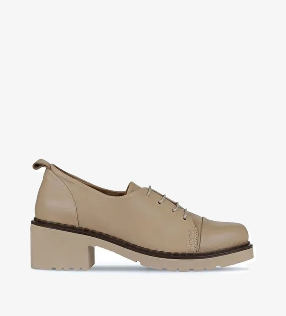 Bueno Shoes Vizon Deri Kadın Topuklu Ayakkabı 01wz4403 - Görsel 1