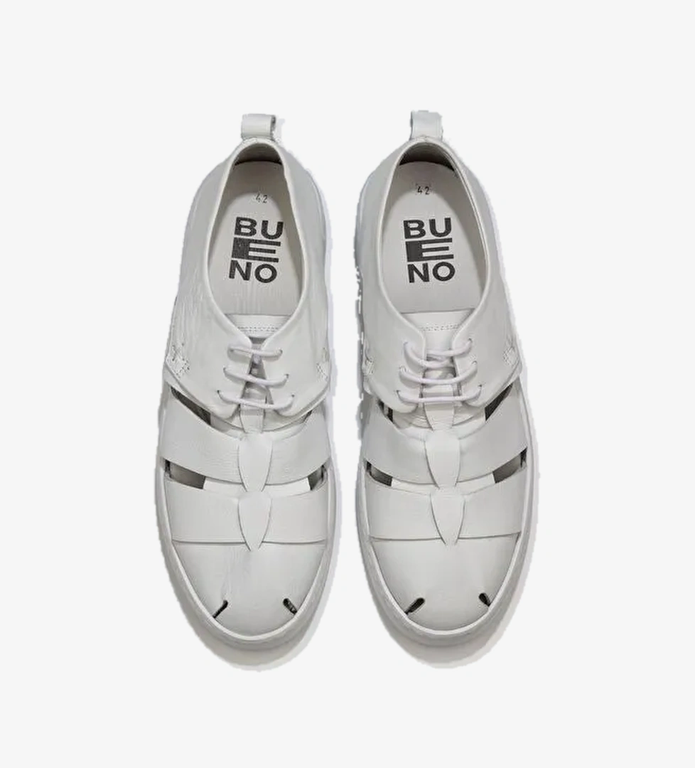 Bueno Shoes Beyaz Deri Erkek Spor Ayakkabı 01ms11302 - Görsel 1