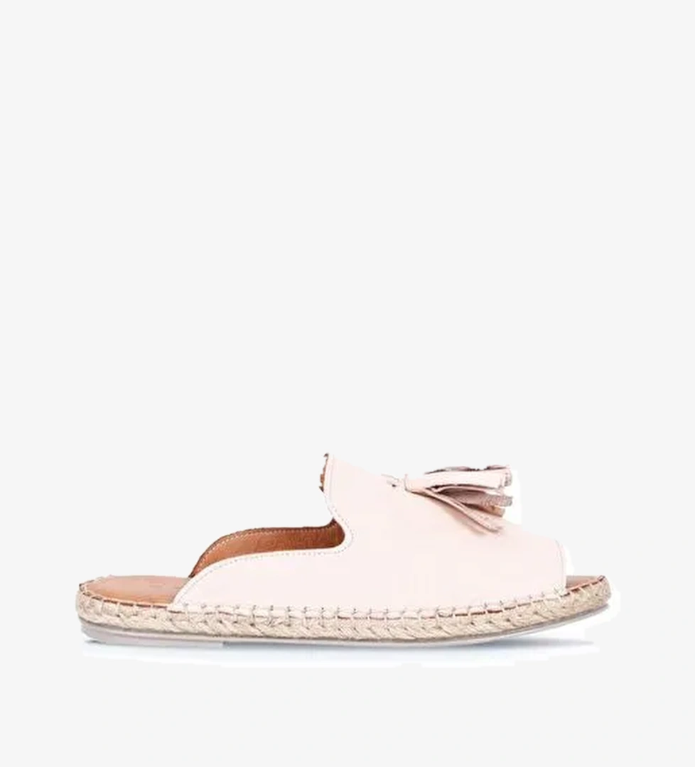 Bueno Shoes Pudra Deri Kadın Espadril Terlik 01wj0311 - Görsel 1