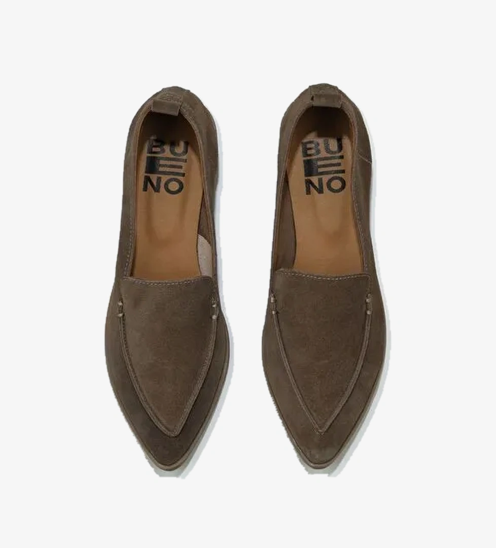 Bueno Shoes Vizon Açık Süet Kadın Düz Babet 01wn0128 - Görsel 1