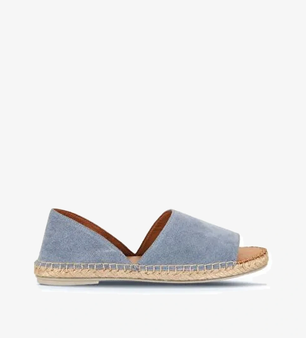 Bueno Shoes Mavi Süet Kadın Espadril Ayakkabı 01wq2413 - Görsel 1
