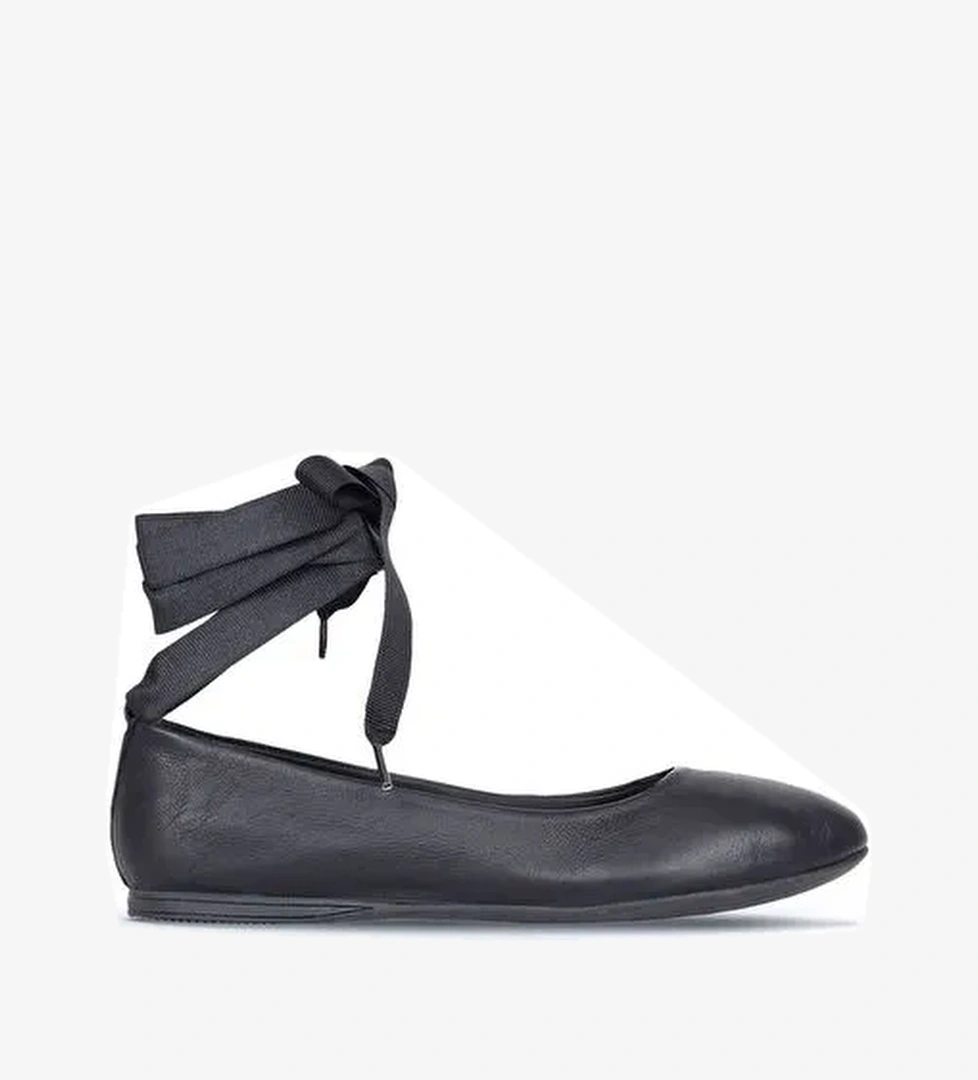 Bueno Shoes Siyah Deri Kadın Babet 01wj2141 - Görsel 1