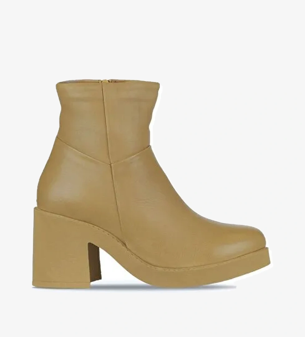 Bueno Shoes Tarçın Deri Kadın Topuklu Bot 01wz7100 - Görsel 1