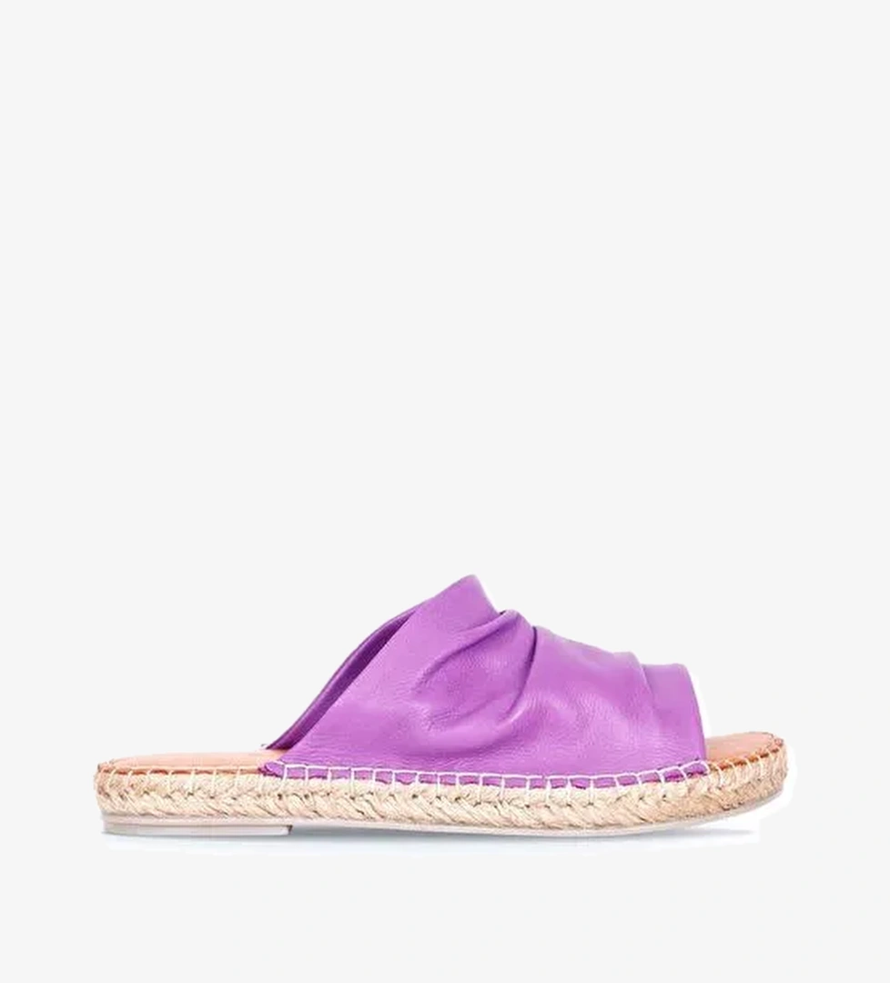 Bueno Shoes Lila Deri Kadın Espadril Terlik 01wl4617 - Görsel 1