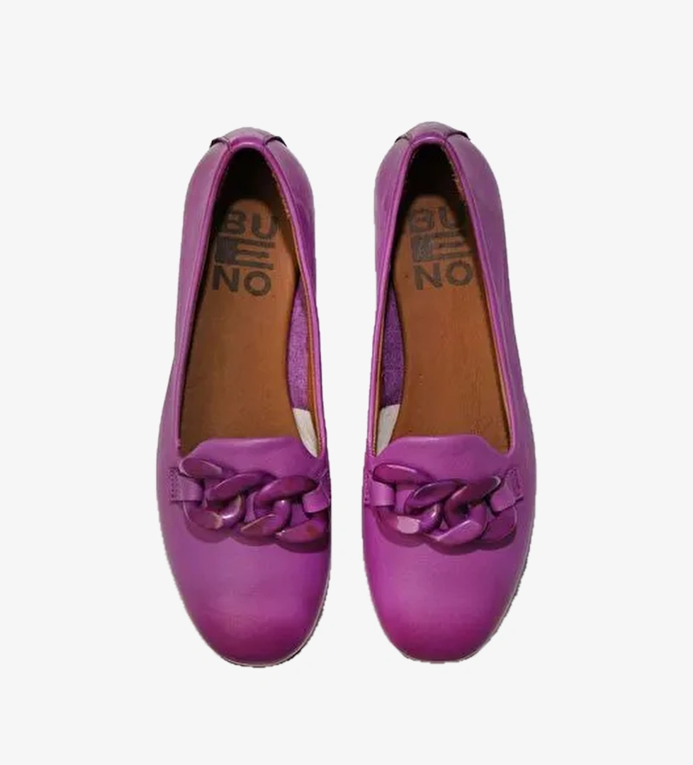 Bueno Shoes Lila Deri Kadın Düz Babet 01wu3600