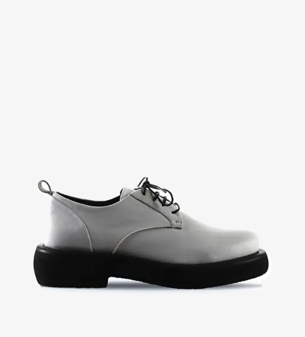 Bueno Shoes Beyaz Deri Kadın Klasik Ayakkabı 01wt0500 - Görsel 1