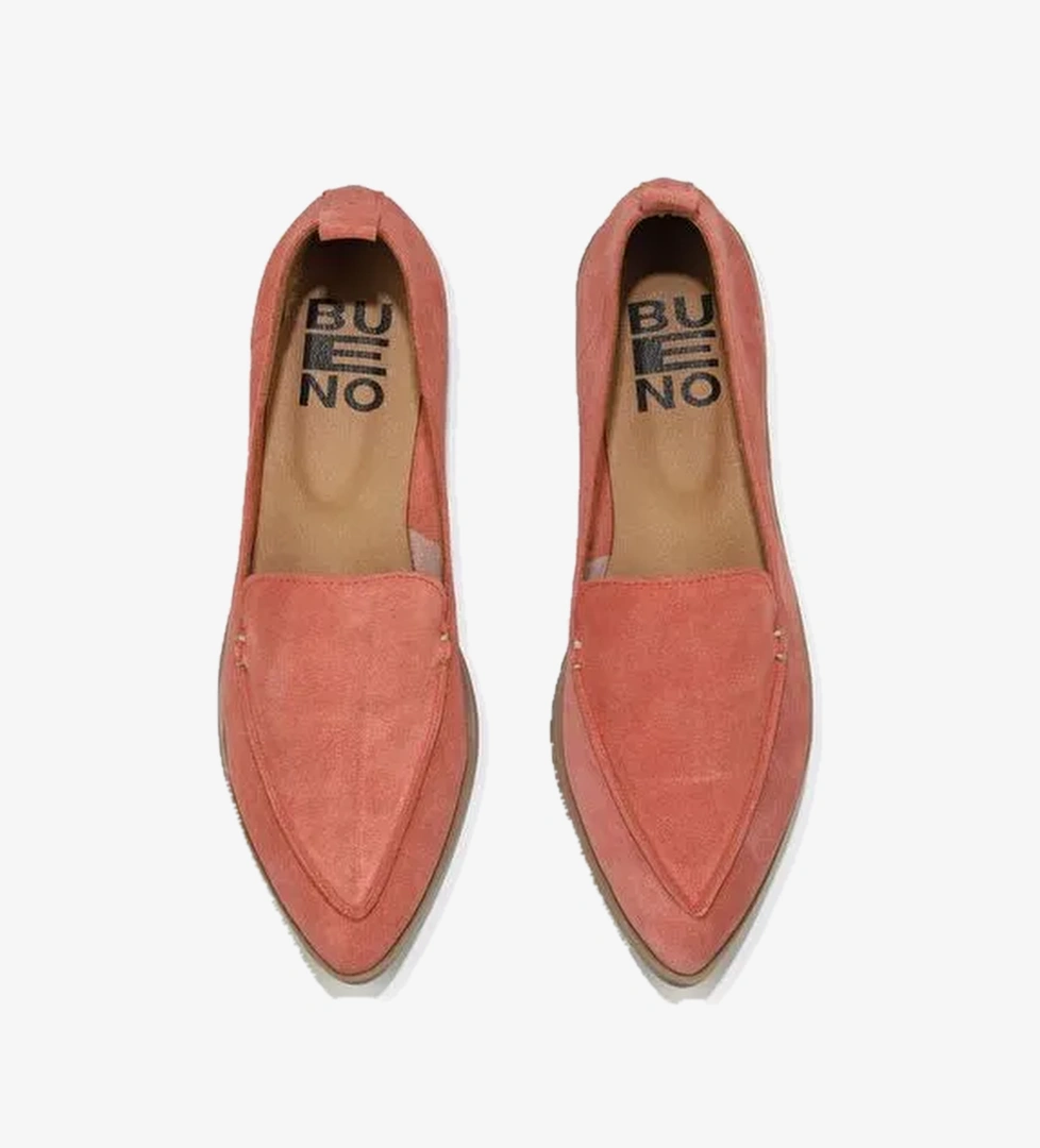 Bueno Shoes Pudra Açık Süet Kadın Düz Babet 01wn0128 - Görsel 1