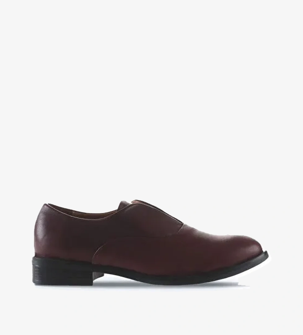 Bueno Shoes Bordo Deri Kadın Düz Ayakkabı 01wt2400 - Görsel 1