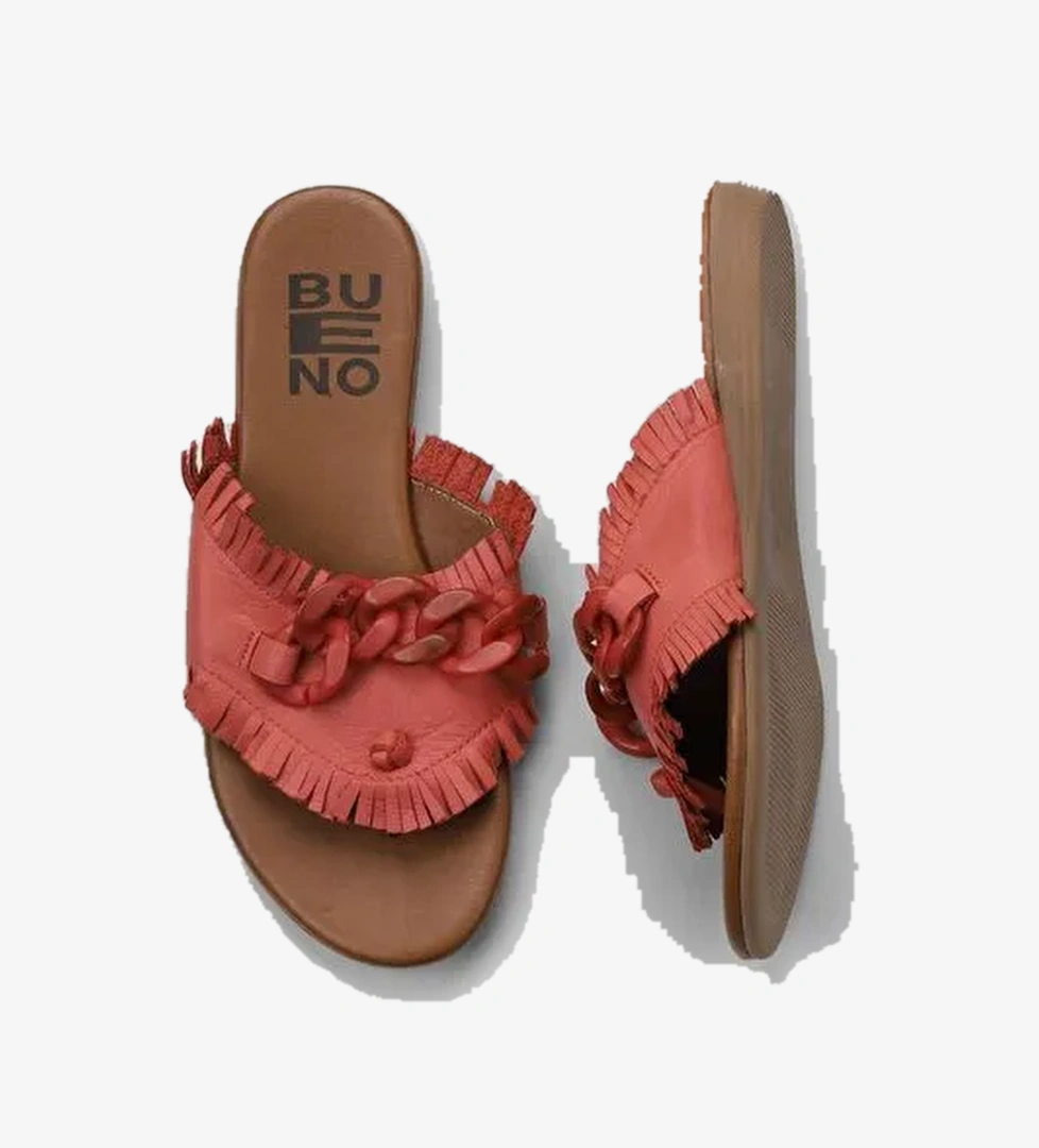 Bueno Shoes Mercan Deri Kadın Parmak Arası Terlik 01wu7408 - Görsel 1