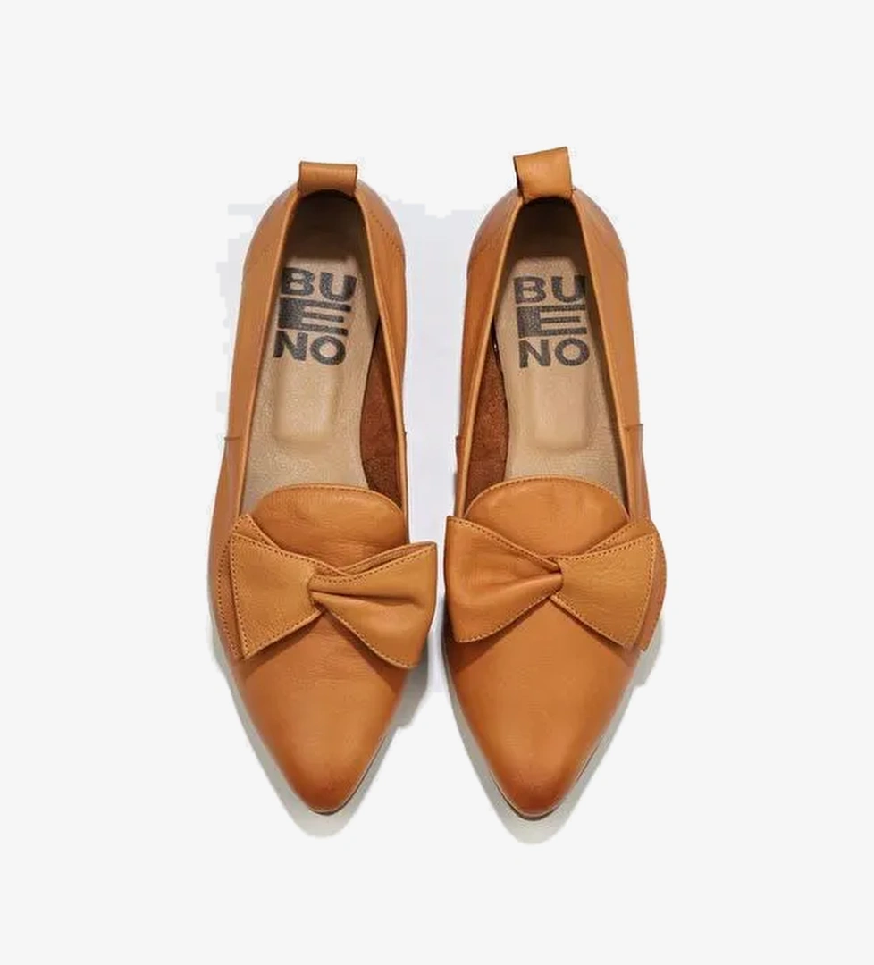 Bueno Shoes Taba Deri Kadın Düz Babet 01wr3117 - Görsel 1