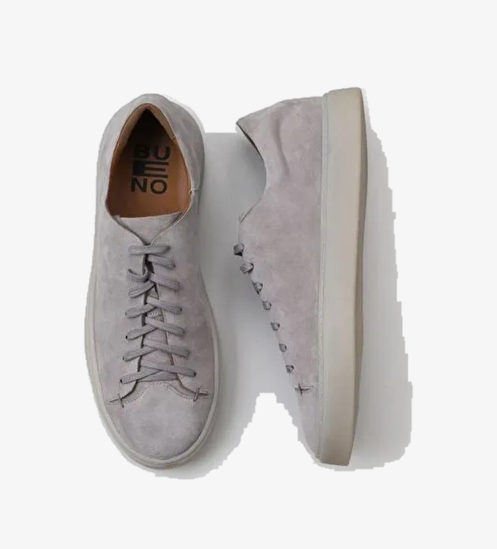 Bueno Shoes Gri Açık Süet Erkek Günlük Ayakkabı 10m50022 - Görsel 1
