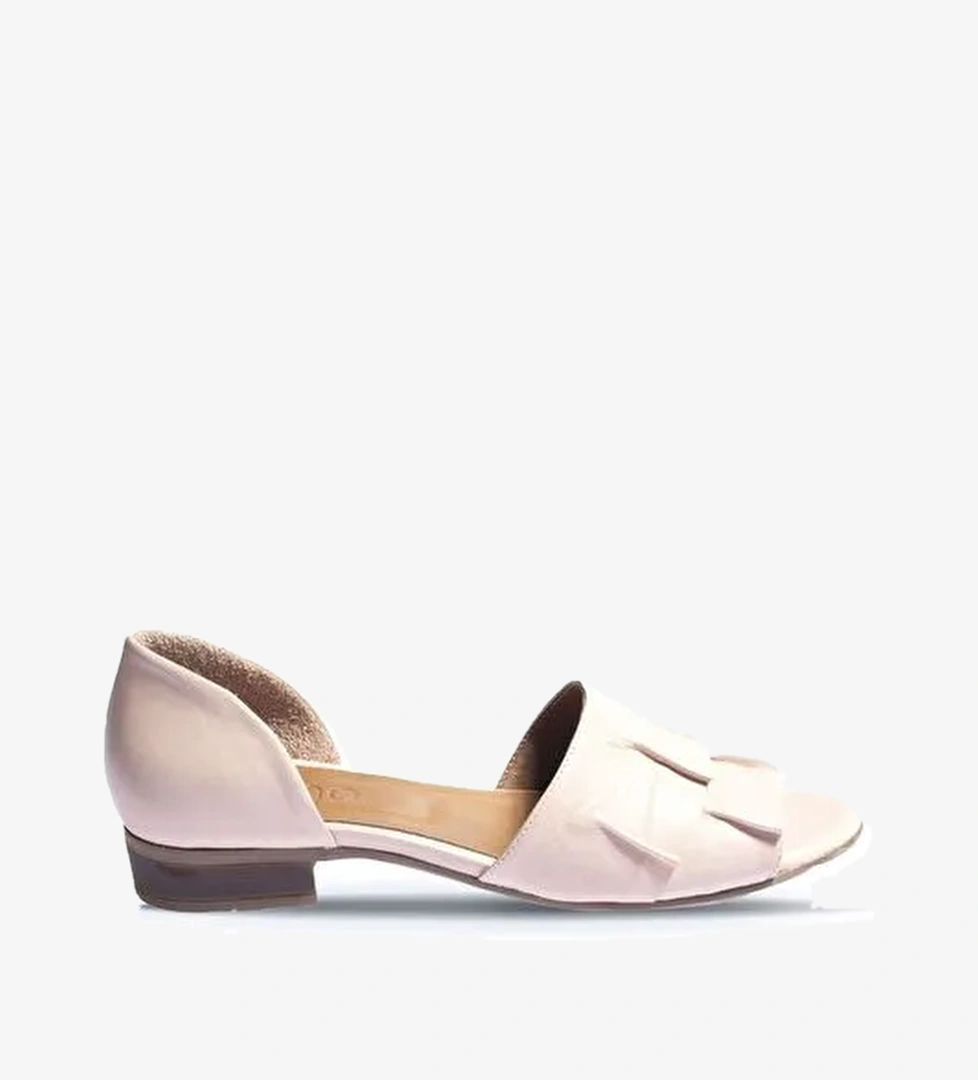 Bueno Shoes Gri Deri Kadın Babet 01wn5100 - Görsel 1