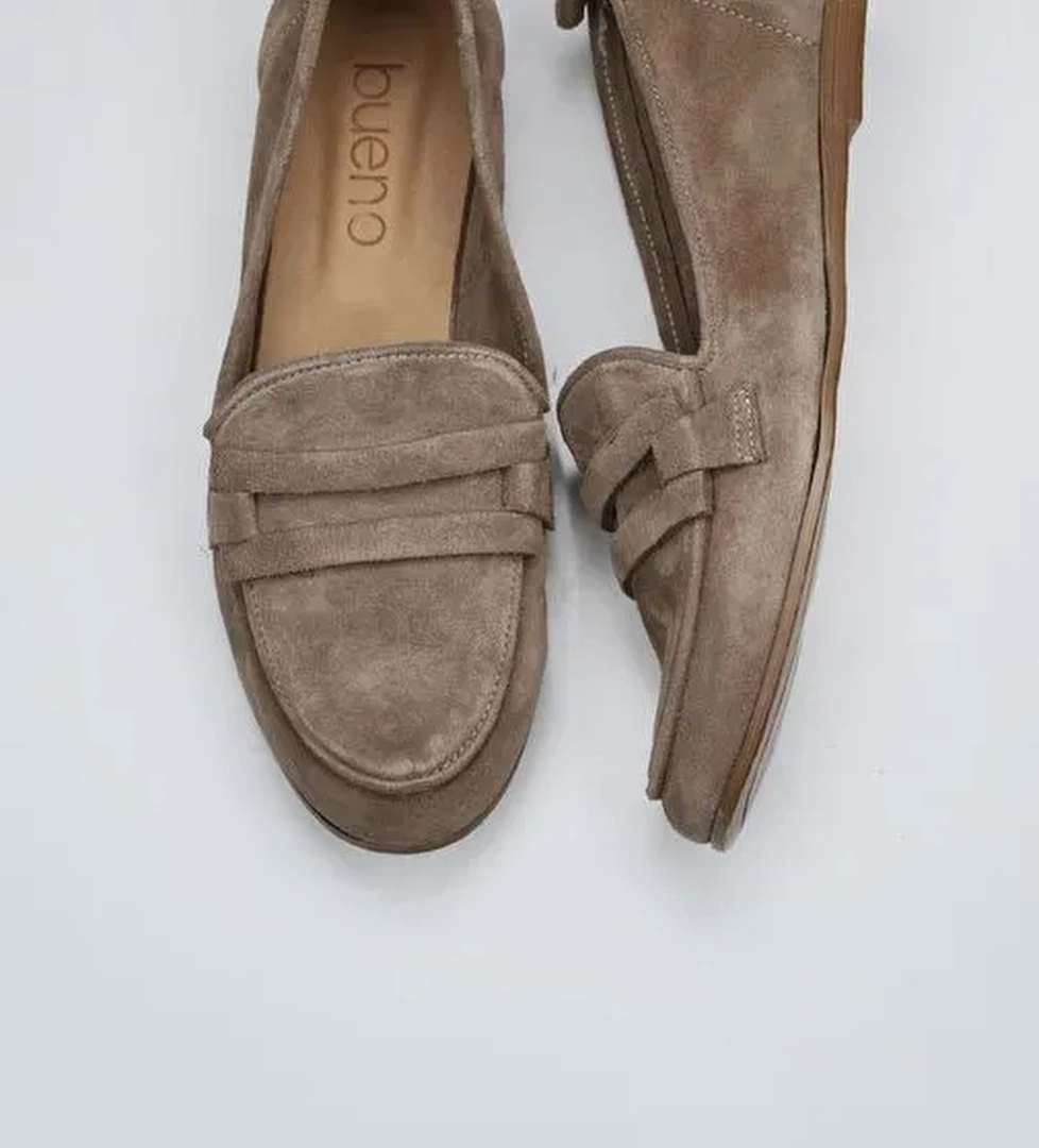 Bueno Shoes Vizon Süet Kadın Loafer 01wy6000 - Görsel 1