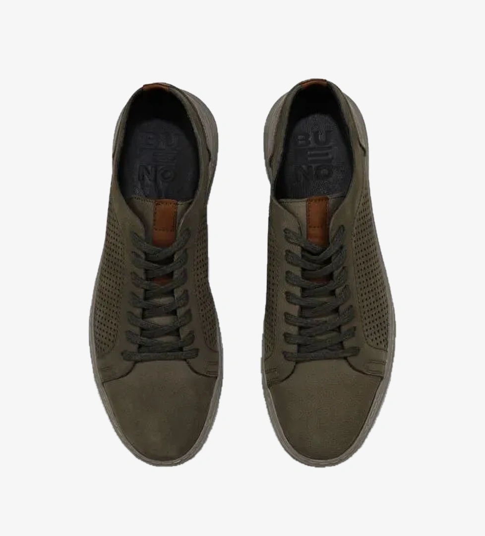 Bueno Shoes Haki Nbk-gri Dante Deri Erkek Günlük Ayakkabı 07m9983