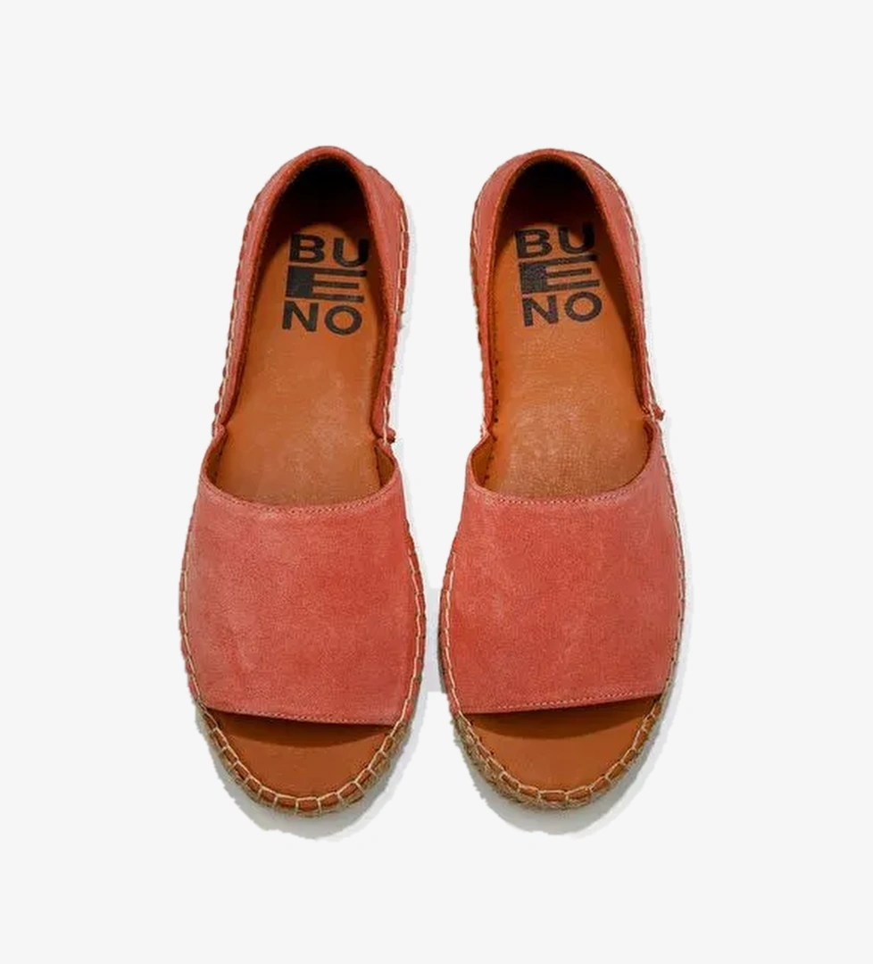 Bueno Shoes Pudra Açık Süet Kadın Espadril Ayakkabı 01wq2413 - Görsel 1