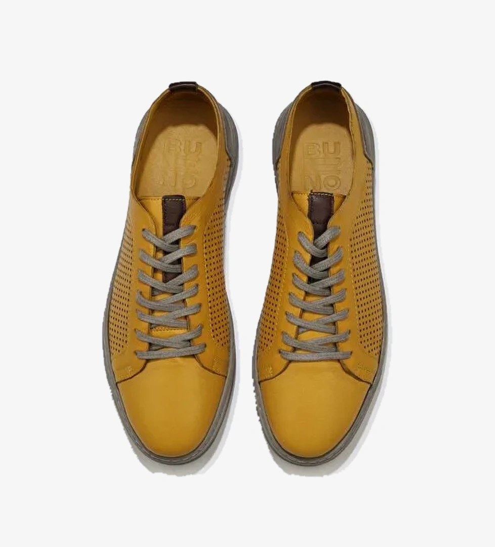 Bueno Shoes Sarı Glavo Deri Erkek Günlük Ayakkabı 07m9983 - Görsel 1