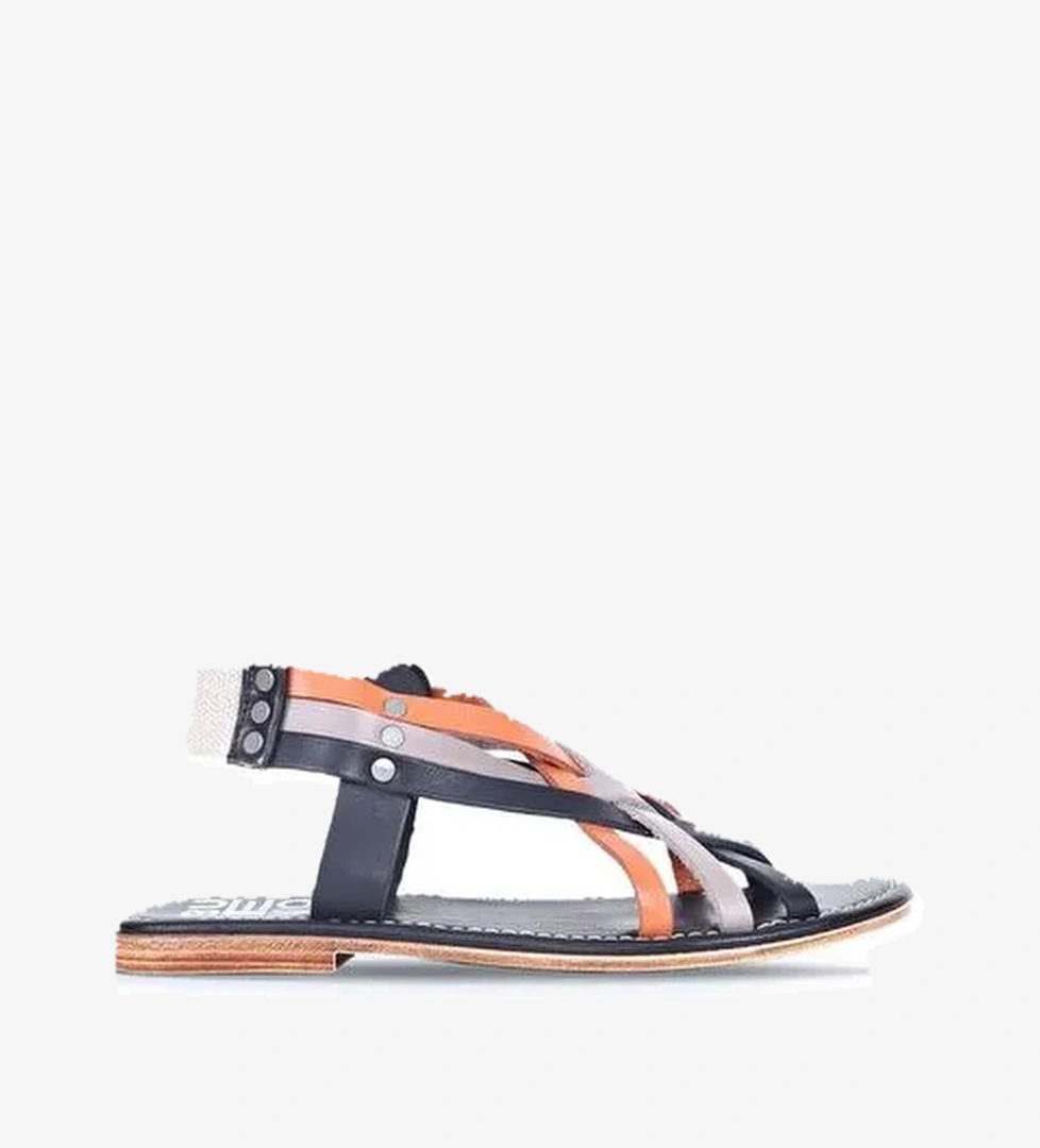 Bueno Shoes Siyah Multi Deri Kadın Sandalet 01ws6906 - Görsel 1