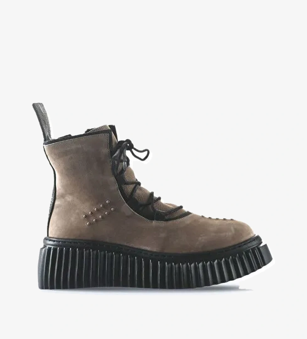 Bueno Shoes Vizon Siyah Nbk-deri Kadın Düz Bot 01wt4603 - Görsel 1