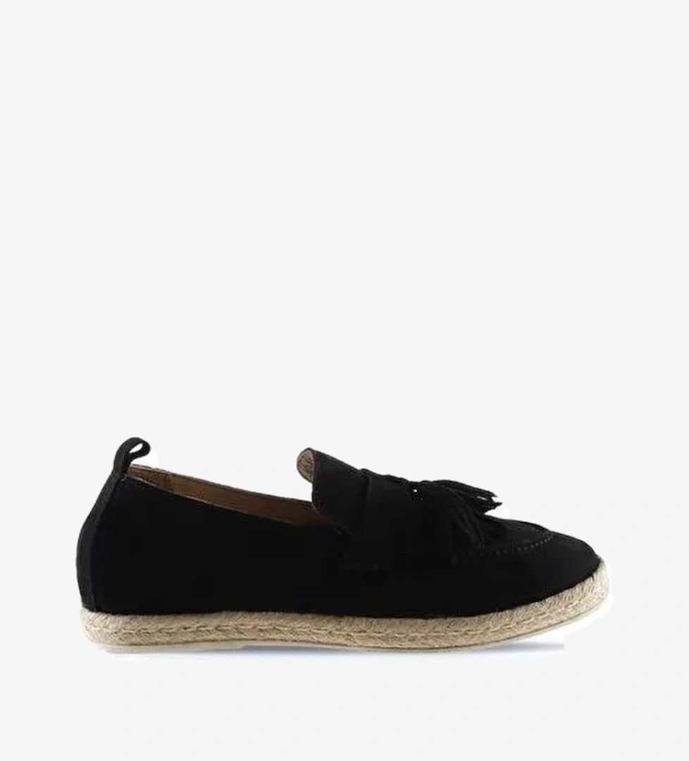 Bueno Shoes Siyah Süet Erkek Espadril Ayakkabı 01ms12702 - Görsel 1