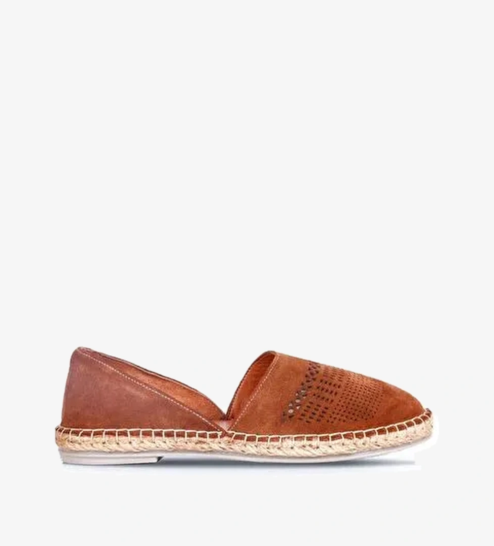 Bueno Shoes Taba Süet Kadın Espadril Ayakkabı 01wq2415 - Görsel 1