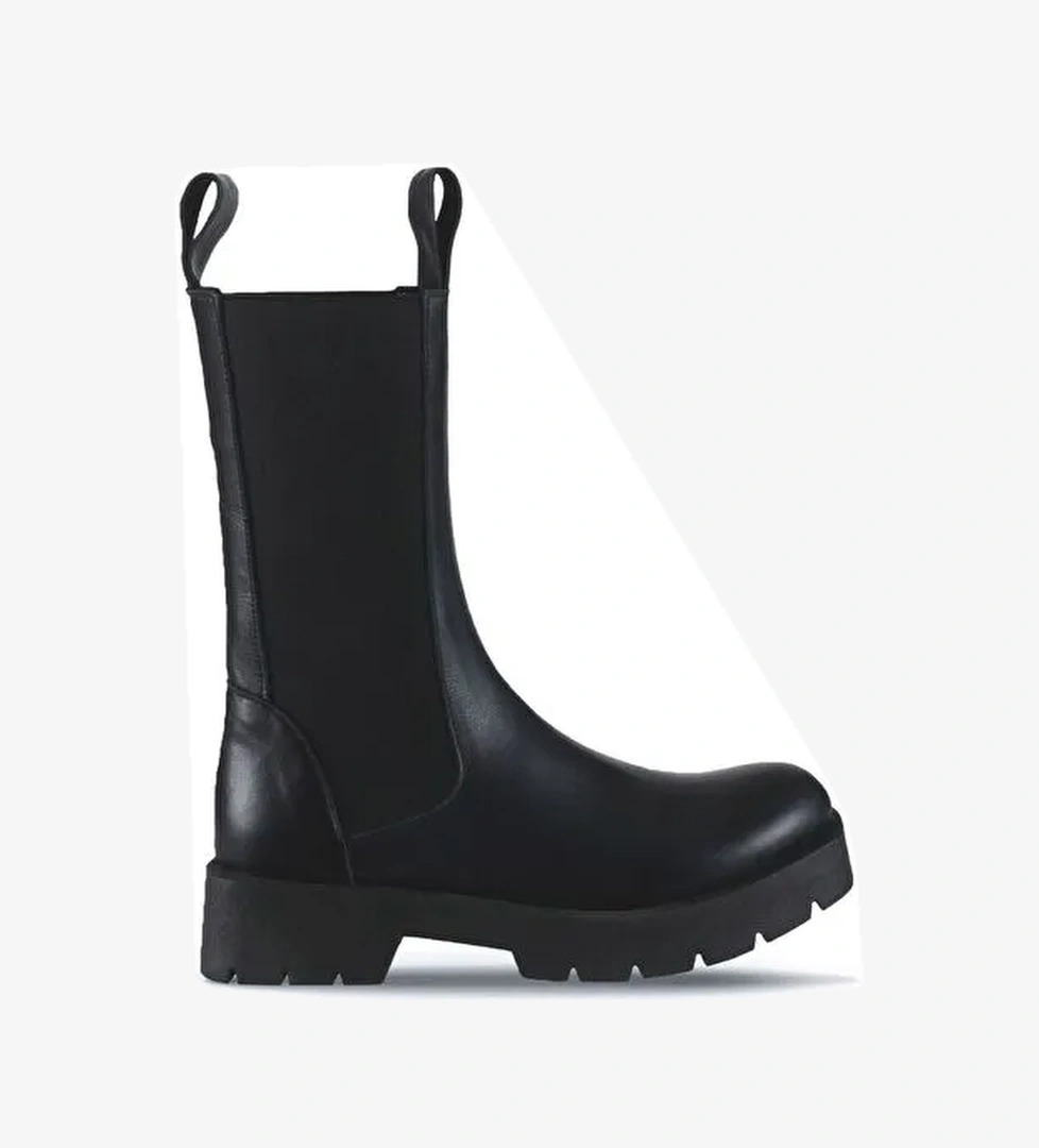 Bueno Shoes Siyah Deri Kadın Topuklu Bot 01wt2508 - Görsel 1