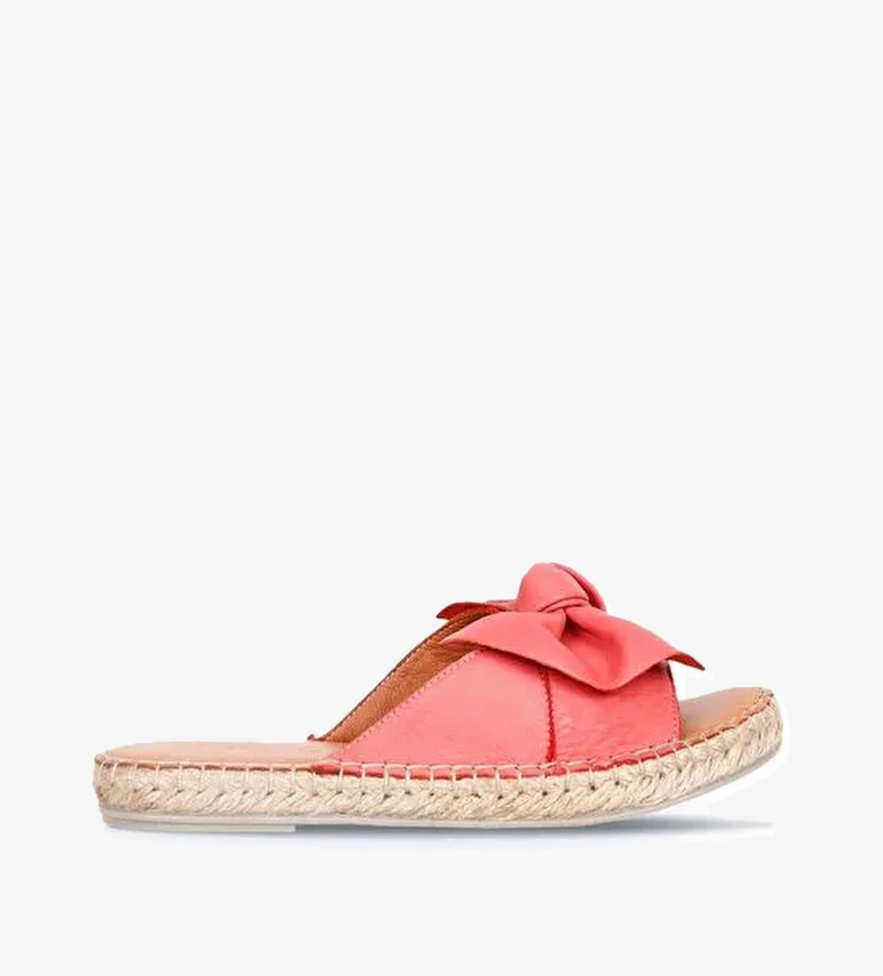 Bueno Shoes Mercan Deri Kadın Espadril Terlik 01wl4605 - Görsel 1