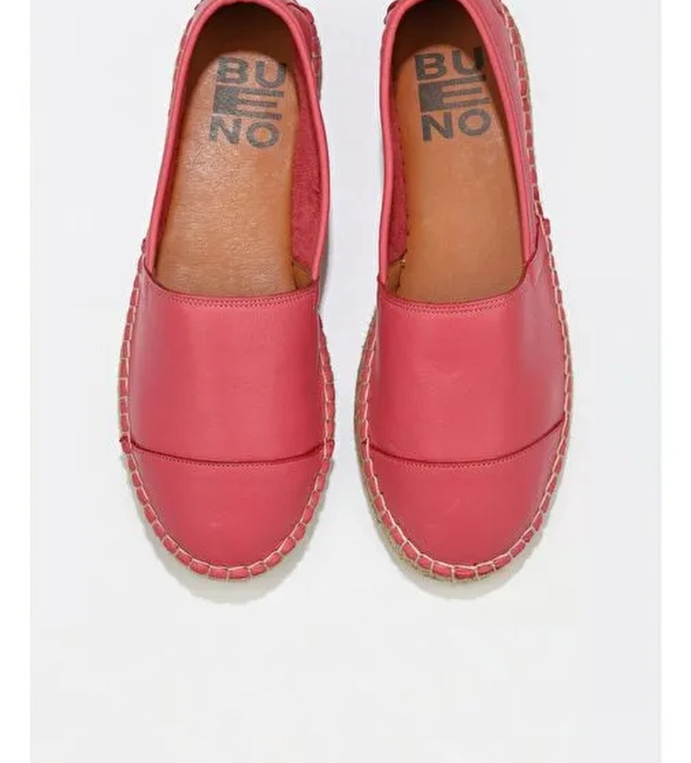 Bueno Shoes Fuşya Deri Kadın Espadril Ayakkabı 01wj0300 - Görsel 1