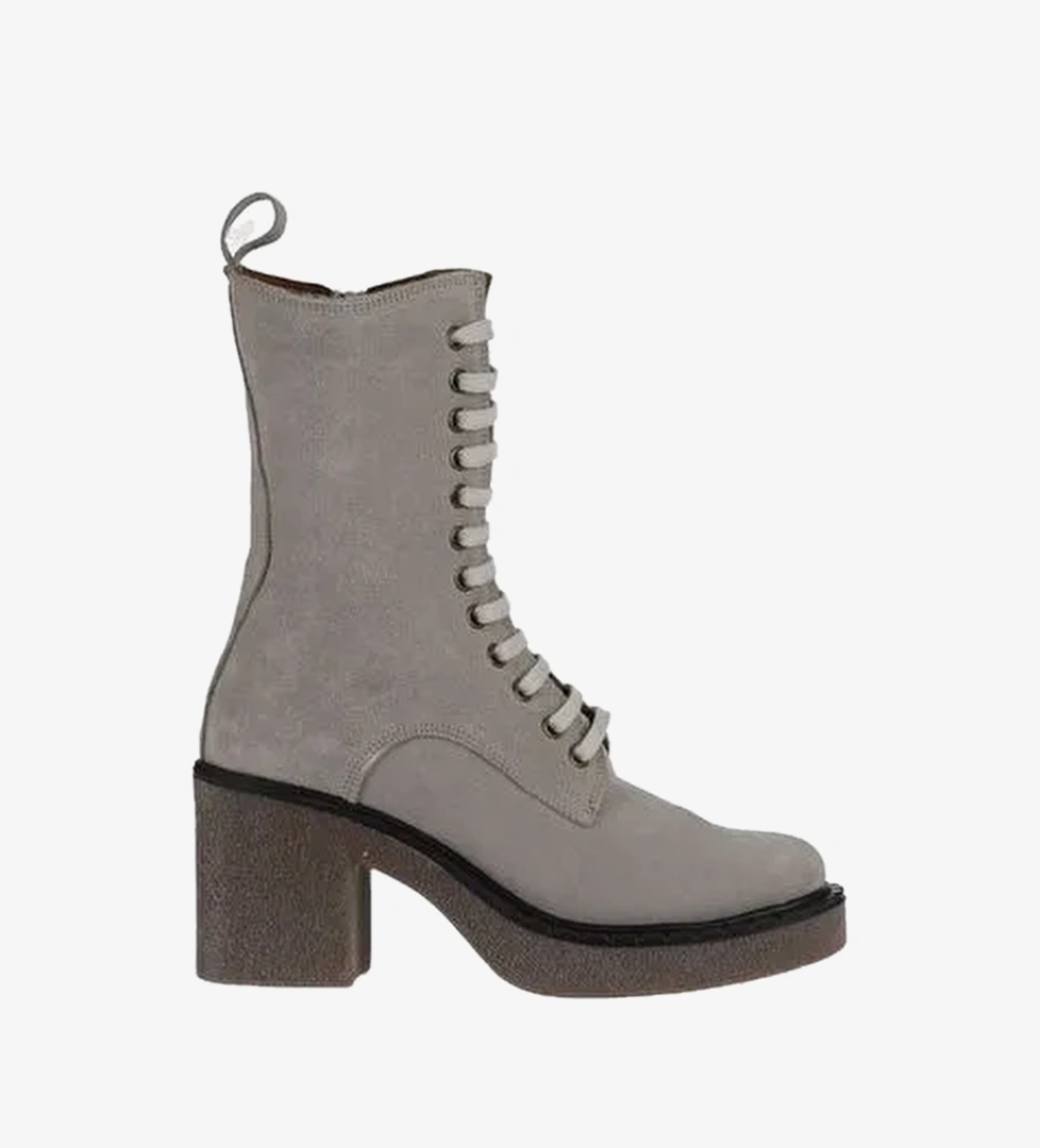 Bueno Shoes Bej Süet Kadın Topuklu Bot 01wt2902