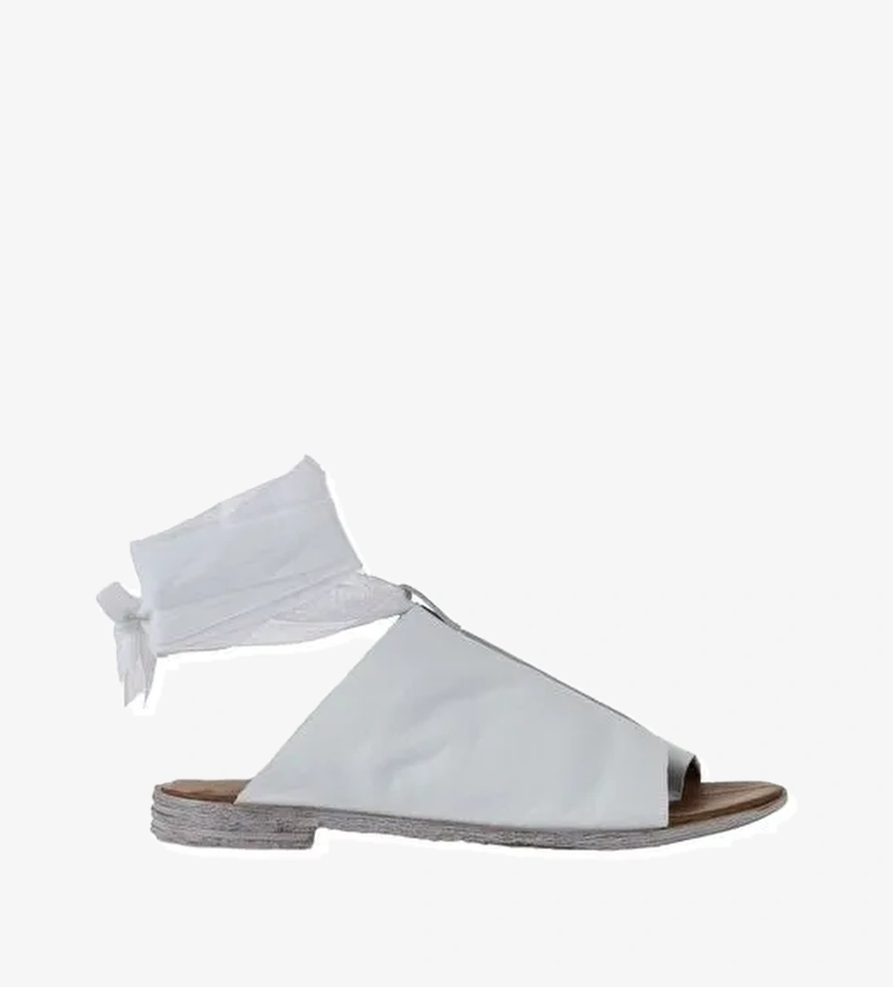 Bueno Shoes Beyaz Deri Kadın Parmak Arası Sandalet 01wn5008 - Görsel 1