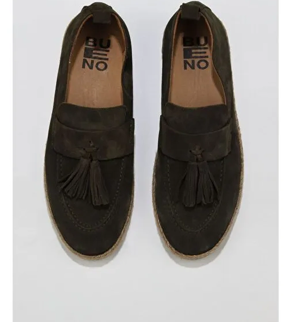 Bueno Shoes Haki Süet Erkek Espadril Ayakkabı 01ms12702 - Görsel 1