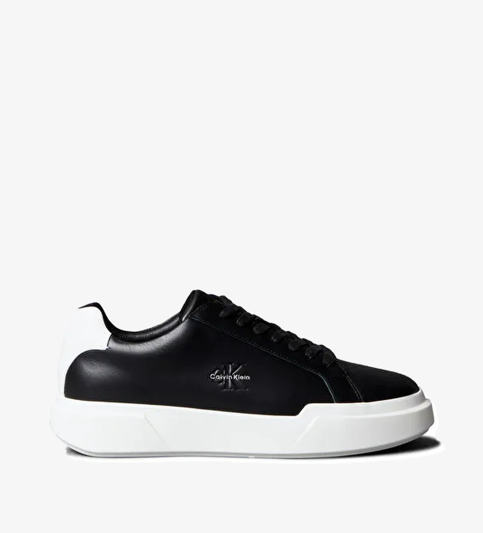 Calvin Klein Beyaz Erkek Sneaker CHUNKY CUPSOLE LACEUP LTH - Görsel 1