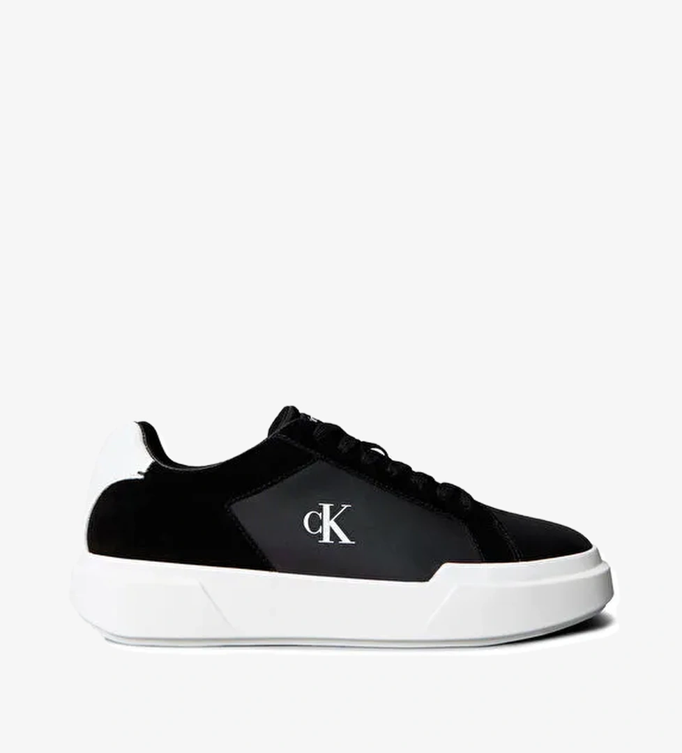 Calvin Klein Beyaz Erkek Sneaker CHUNKY CUPSOLE LACEUP LTH MIX