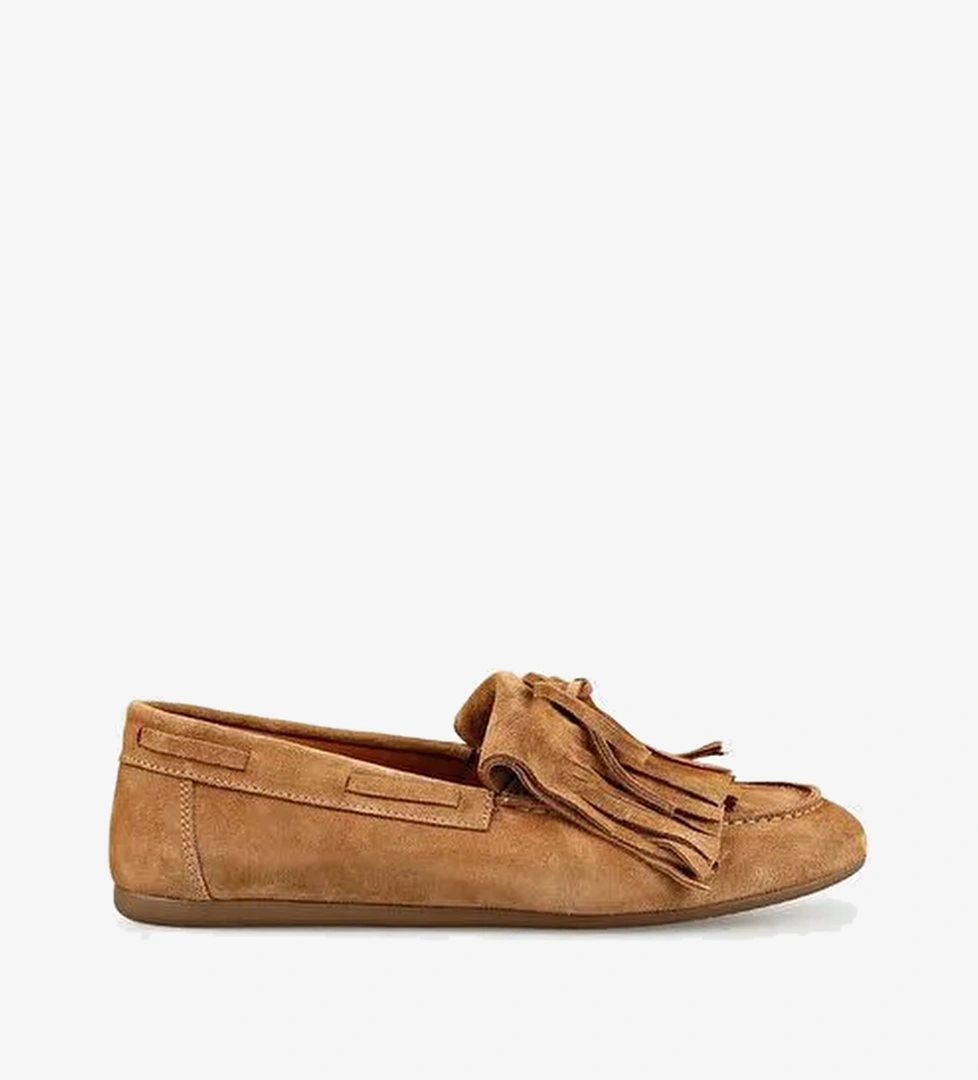 Naturel Deri Kadın Günlük Ayakkabı - Görsel 1