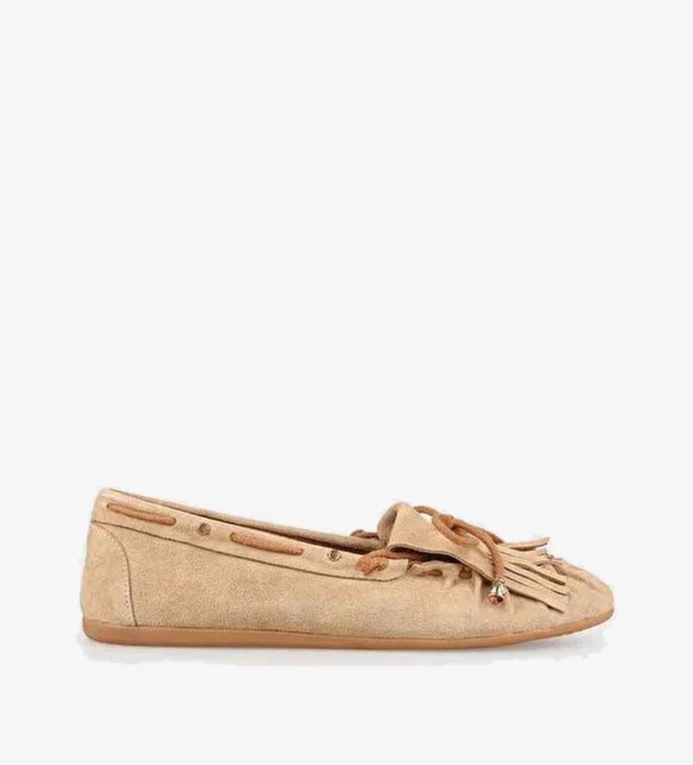 Naturel Deri Kadın Günlük Ayakkabı - Görsel 1