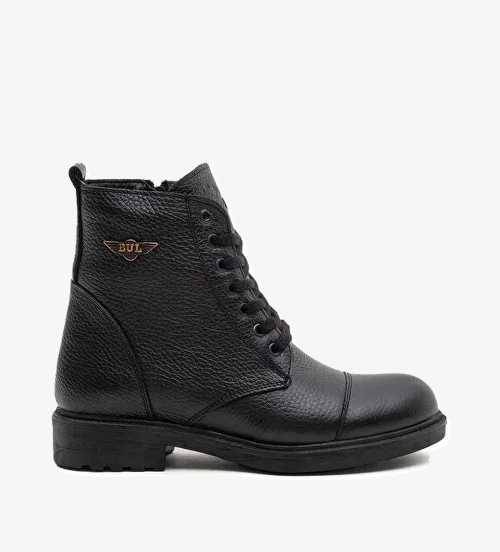 Bulldozer Siyah Kadın Deri Bot BUL-260507 - Görsel 1