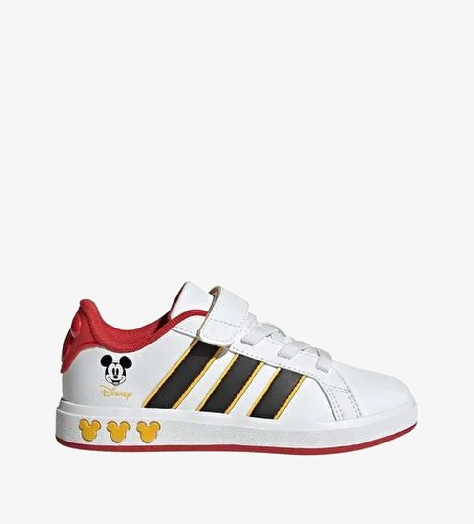 adidas Çocuk Beyaz Yürüyüş Ayakkabısı GRAND COURT MICKEY EL K JQ8067 - Görsel 1