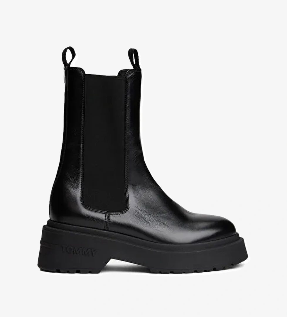 Tommy Hilfiger Tommy Hilfiger Siyah Kadın Deri Bot EN0EN02888BDS model görseli