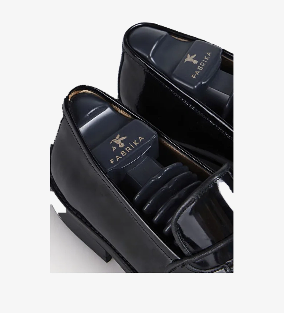 Fabrika Siyah Erkek Deri Klasik Ayakkabı NOVA-BOHER - Görsel 1