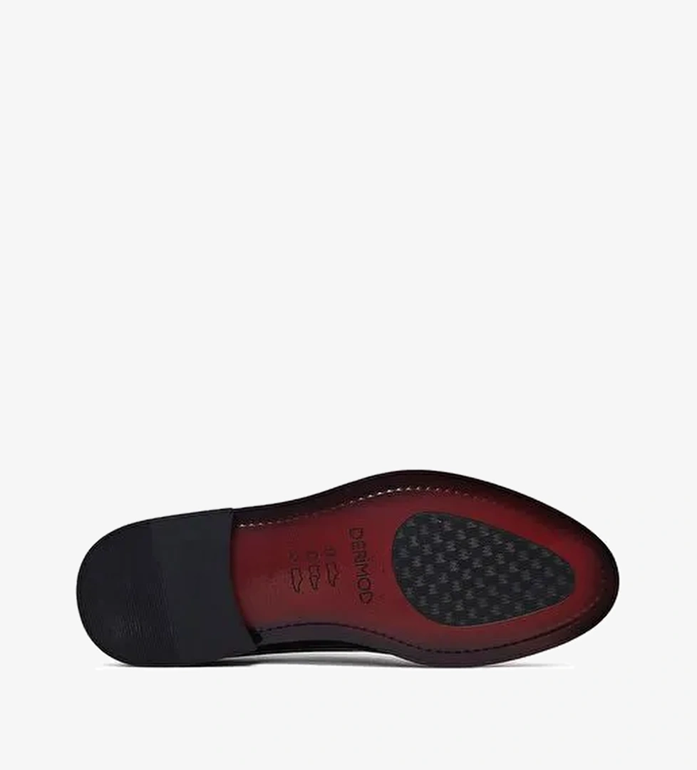 Erkek Siyah Bağcıklı Deri Klasik Ayakkabı 25WFD621618 - Görsel 1