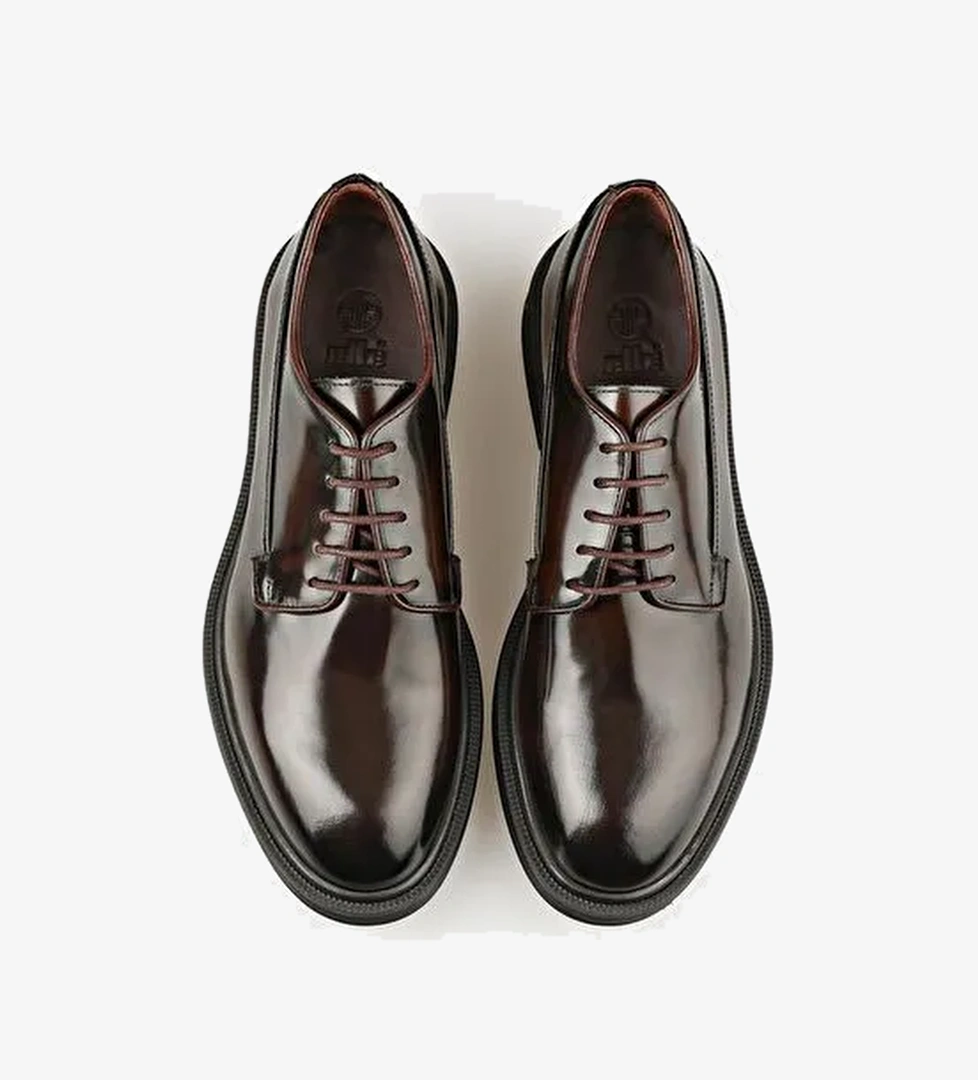 Kahve Deri Erkek Klasik Ayakkabı - Görsel 1