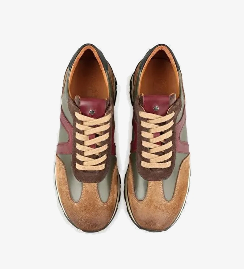 Vizon Deri Erkek Spor Ayakkabı - Görsel 1