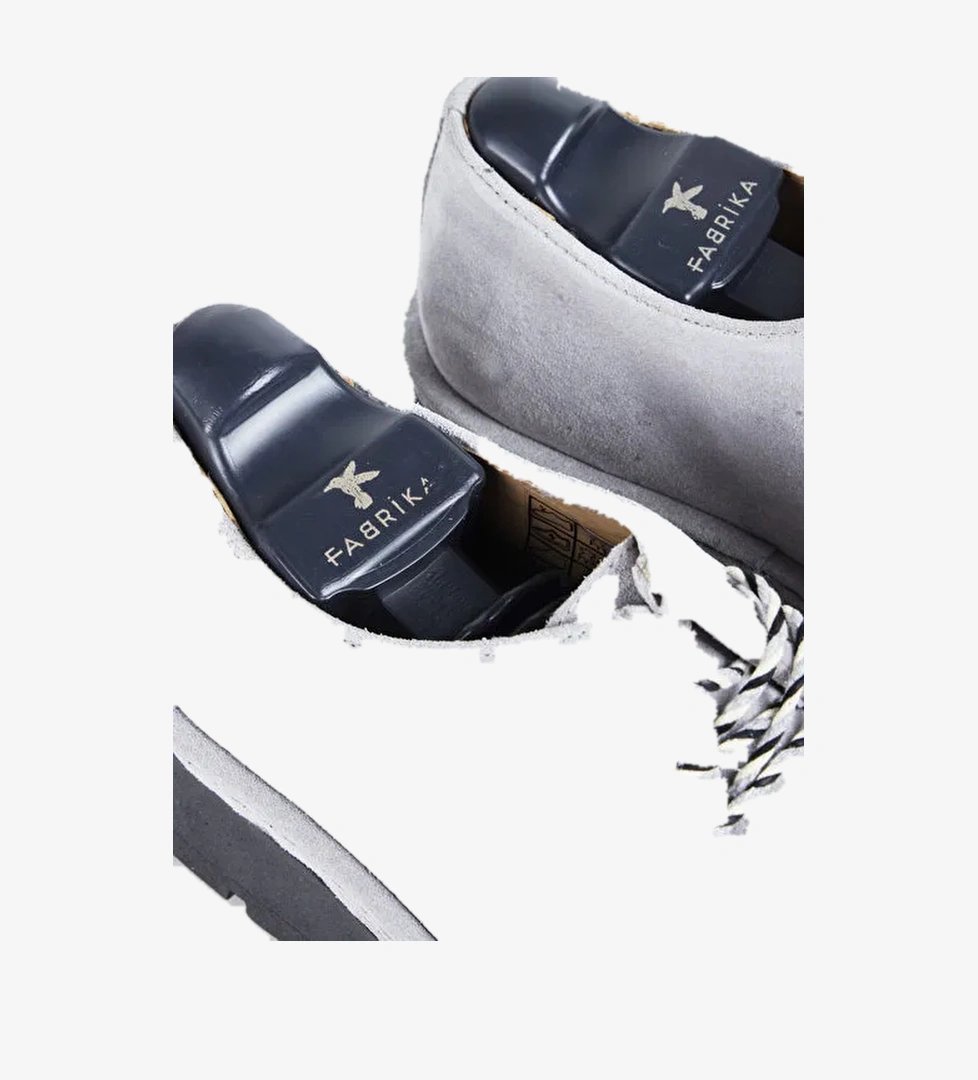 Fabrika Gri Erkek Deri Günlük Ayakkabı AXEL-KAI