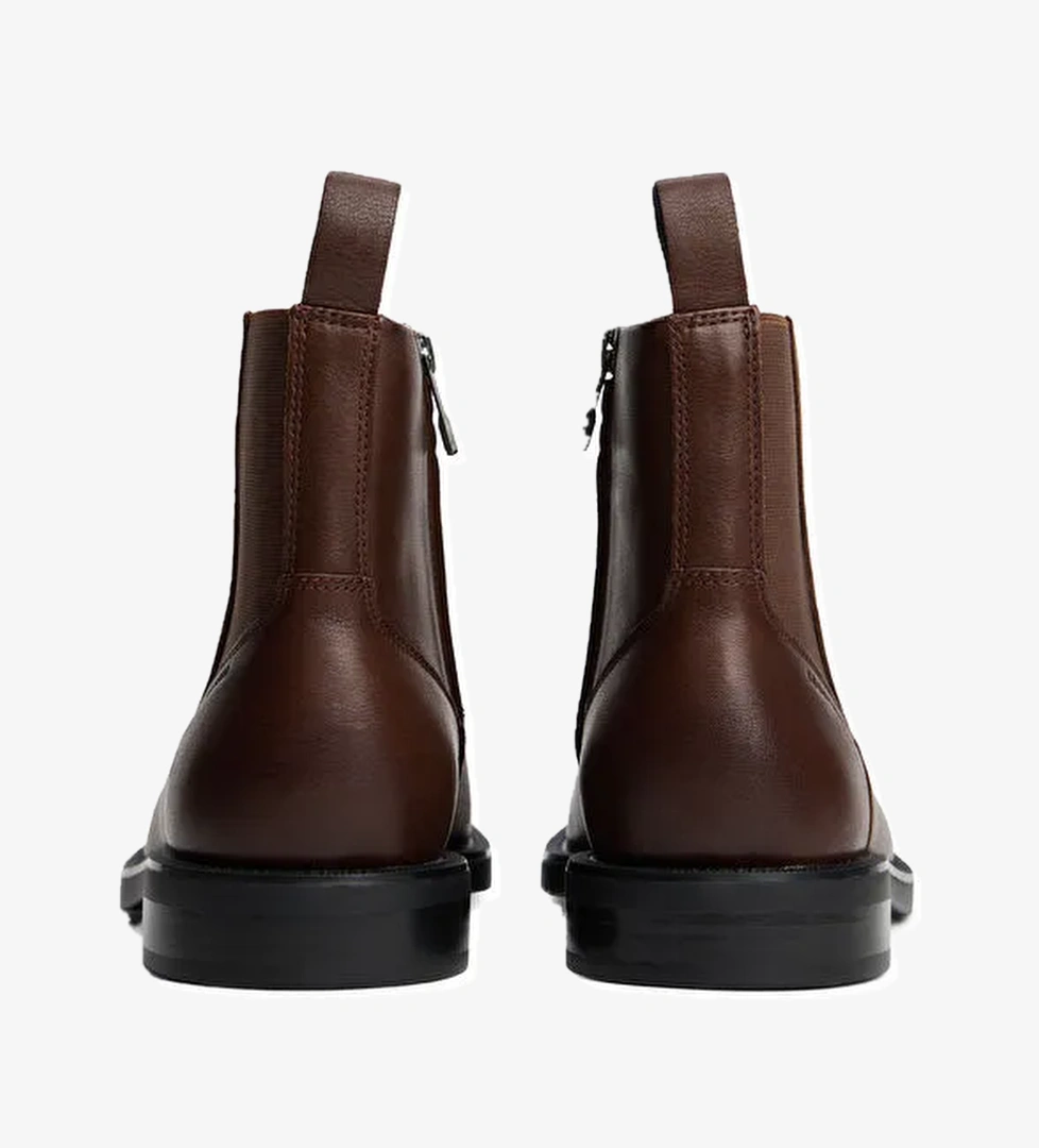 Tommy Hilfiger Kahverengi Erkek Bot HILFIGER VOGUE LTH WARM CHELSEA